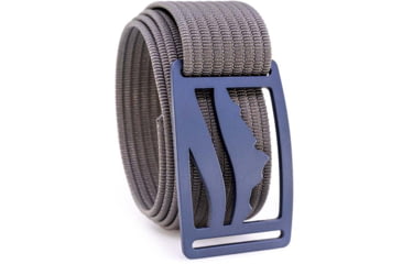 Image of Grip6 Standard Wasatch Blue Steel Buckle w/Silver Strap, 28, SB-WASATCH-BST-MS-TTM-1.5-28