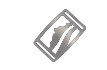 Image of Grip6 Standard Wasatch Grey Buckle w/Brown Strap, 38, SB-WASATCH-GML-MS-CUB-1.5-38