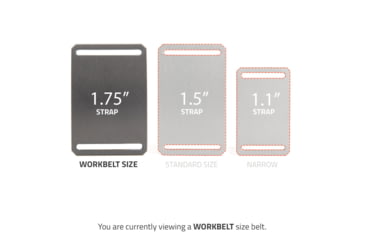 Image of Grip6 Workbelt Pro Grey Buckle w/Brown Strap, OS, WB-GNMTL-PRO-WS-WFG-1.75-OS