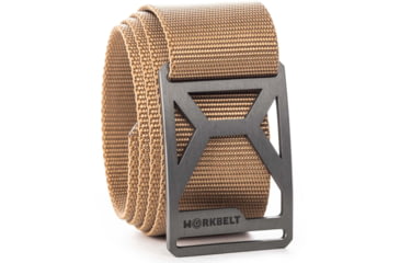 Image of Grip6 Workbelt Pro Grey Buckle w/Brown Strap, OS, WB-GNMTL-PRO-WS-WFG-1.75-OS