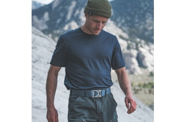 Image of Grip6 Workbelt Pro Silver Buckle w/Navy Strap, 34, WB-GRANITE-PRO-WS-DSK-1.75-34