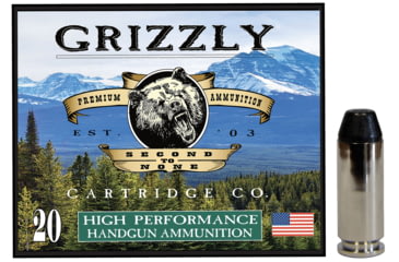 Image of Grizzly Ammo GC10M10 10mmAuto 220gr Full Metal Jacket Flat Point 20 Per Box/10