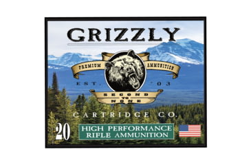 Image of Grizzly Cartridge 30-30 Winchester 190 Grain Bonded Soft Point Brass Cased Rifle Ammo, 2100 FPS, 20 Rounds, 815152015945-20RD