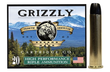 Image of Grizzly Cartridge 45-70 GoveRNment 405 Grain Round Nose Flat Point Pistol Ammo, 20 Rounds, GC45/701