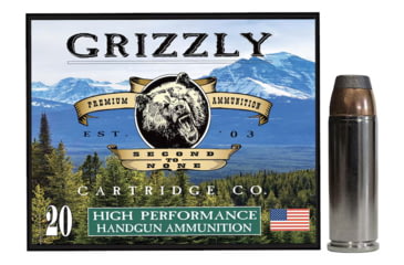 Image of Grizzly Cartridge 454 Casull 300 Grain Bonded Flat Point Pistol Ammo, 20 Rounds, GC454CL8