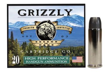 Image of Grizzly Cartridge 454 Casull 360 Grain Wide Long Nose Gas Check Pistol Ammo, 20 Rounds, GC454CL13
