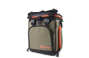 Image of Grizzly Coolers Drifter 12plus Eva Molded Cooler, Olive Drab Green/Orange, 408016