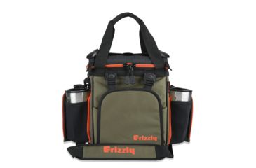 Image of Grizzly Coolers Drifter 12plus Eva Molded Cooler, Olive Drab Green/Orange, 408016