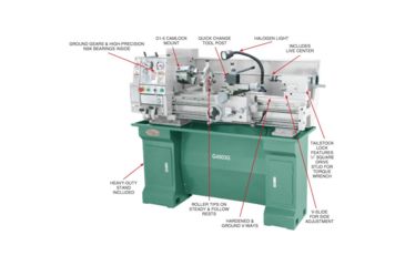 Image of Grizzly Industrial 12in. x 36in. Gunsmithing Lathe with Stand G4003G