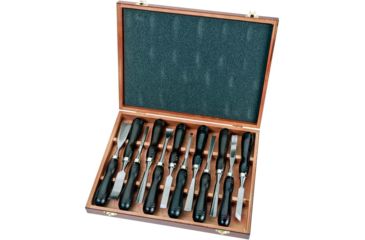 Image of Grizzly Industrial 12Pc Chisel Set In Wooden Box H7923