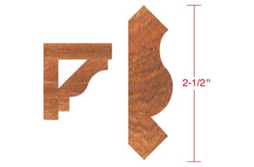 Image of Grizzly Industrial 3in. Crown Moulding - 1in. Bore C2209