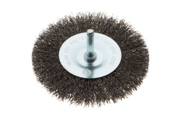 Image of Grizzly Industrial 4in. Shaft Mounted Circular Crimped Wire Brush, T27757