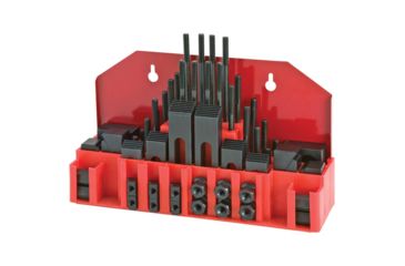 Image of Grizzly Industrial 58 pc Clamping Kit for 5/16in.-18, 3/8in. T-Slot T25250