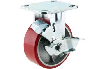 Image of Grizzly Industrial 5in. Heavy-Duty Fixed Caster w/ Brake G8169