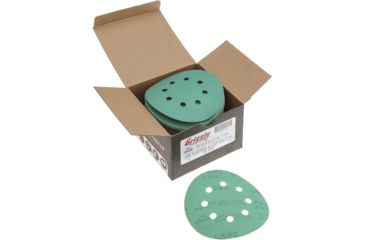 Image of Grizzly Industrial 5in. Sanding Disc, A280 Hook &amp; Loop 8 Hole, Box of 100 H9658
