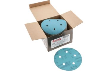 Image of Grizzly Industrial 5in. Sanding Disc, A320 Hook &amp; Loop 5 Hole, Box of 100 H9645