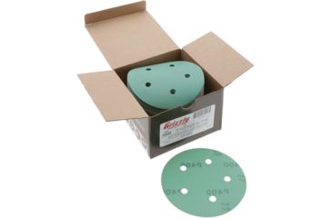 Image of Grizzly Industrial 5in. Sanding Disc, A400 Hook &amp; Loop 5 Hole, Box of 100 H9646