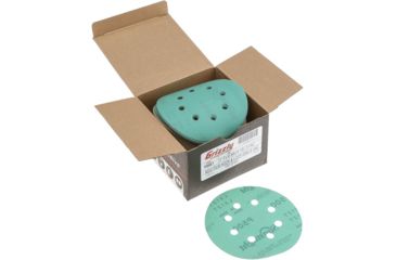 Image of Grizzly Industrial 5in. Sanding Disc, A500 Hook &amp; Loop 8 Hole, Box of 100 H9661
