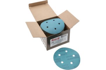 Image of Grizzly Industrial 5in. Sanding Disc, A600 Hook &amp; Loop 5 Hole, Box of 100 H9648