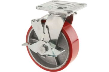 Image of Grizzly Industrial 6in. Heavy-Duty Swivel Caster w/ Brake G8178