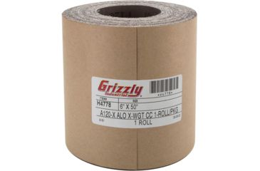 Image of Grizzly Industrial 6in. x 50' Sanding Roll A120 Cloth H4778
