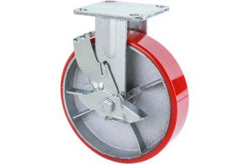 Image of Grizzly Industrial 8in. Heavy-Duty Fixed Caster w/ Brake G8171