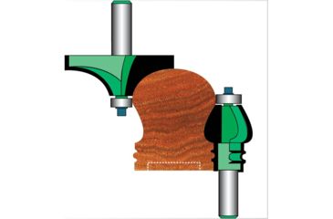 Image of Grizzly Industrial Handrail Bit Set #2, 1/2in. Shank C1582