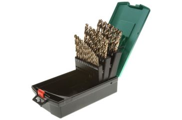 Image of Grizzly Industrial HSS 135 Deg. 29 pc. Shank Twist Drill Set with Cobalt Finish, T30017
