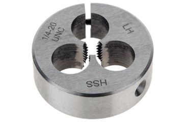 Image of Grizzly Industrial HSS Round Split Die - LH, 1/4in.-20 x 1-1/2in. H0549