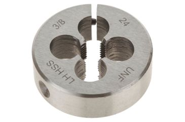 Image of Grizzly Industrial HSS Round Split Die - LH, 3/8in.-24 x 1-1/2in. H0554