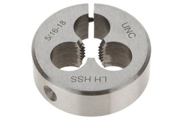 Image of Grizzly Industrial HSS Round Split Die - LH, 5/16in.-18 x 1-1/2in. H0551