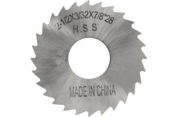 Image of Grizzly Industrial HSS Slitting Saws - 2-1/2in. x 3/32in. x 7/8in. 28T G9472