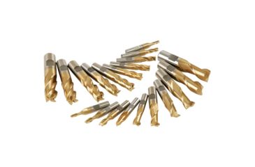 Image of Grizzly Industrial HSS TiN Coated 2 and 4 Flute End Mills, 20 pc. Set G9760