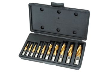 Image of Grizzly Industrial HSS TiN Coated 2 Flute End MIlls, 10 pc. Set G9761