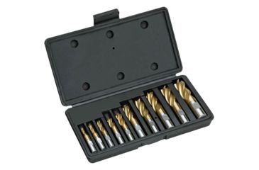 Image of Grizzly Industrial HSS TiN Coated 4 Flute End Mills, 10 pc. Set G9762
