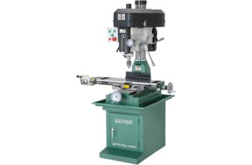 Image of Grizzly Industrial Mill/Drill with Stand 8in. x 29in. Table with Powerfeed G0760