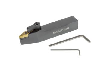 Image of Grizzly Industrial Profile Turning Toolholder MVVNN 3/4in. x 4-1/2in., 17.5-Deg. Cutting Angle, Neutral T10840