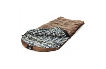 Image of Grizzly Ripstop +25 Degree Sleeping Bag, Light Brown, Large, 40004