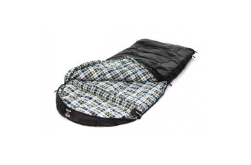 Image of Grizzly Ripstop-50 Degree Sleeping Bag, Black, Large, 40007