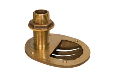 Image of GROCO Bronze Combo Scoop Thru-Hull w/Nut 1" 75331