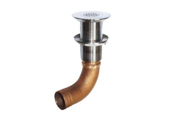 Image of GROCO Hose Barb Stainless Straight Deck Drain 1-1/2" 75397