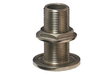 Image of GROCO NPS NPT Combo Stainless Steel Thru-Hull Fitting w/Nut 3/4" 74300