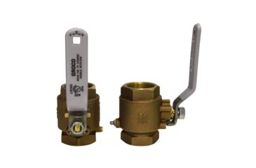 Image of GROCO NPT Bronze In-Line Ball Valve 1-1/2" 74192