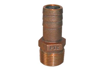 Image of GROCO NPT x 2" ID Bronze Pipe to Hose Straight Fitting 2" 74260
