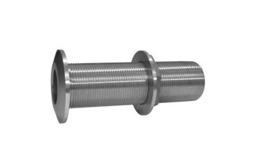 Image of GROCO Stainless Steel Extra Long Thru-Hull Fitting w/Nut 2&quot; 75352