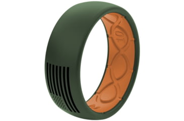 Image of Groove Life America Moss Flag Silicone Ring, Green/Black, 08, 13955