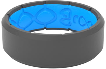 Image of Groove Life Edge Deep Stone Silicone Ring, Grey, 12, 33254