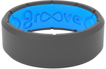 Image of Groove Life Edge Deep Stone Silicone Ring, Grey, 12, 33254