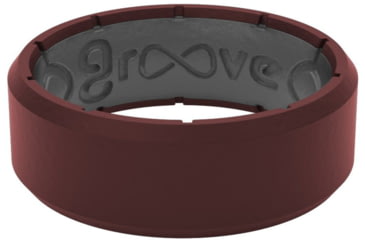Image of Groove Life Edge Silicone Ring, Crimson, 11, 27857