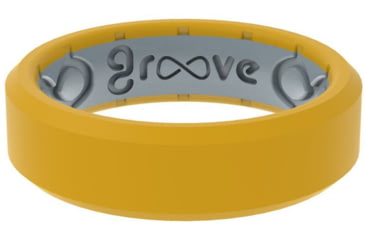 Image of Groove Life Edge Thin Marigold Silicone Ring, Gold, 06, 52346